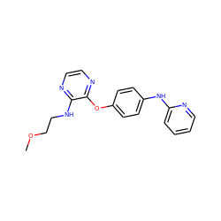 COCCNc1nccnc1Oc1ccc(Nc2ccccn2)cc1 ZINC000148302895