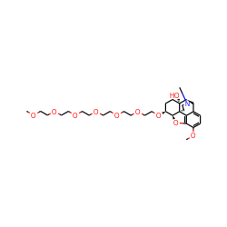 COCCOCCOCCOCCOCCOCCO[C@H]1CC[C@@]2(O)[C@H]3Cc4ccc(OC)c5c4[C@@]2(CCN3C)[C@H]1O5 ZINC000199516791