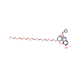 COCCOCCOCCOCCOCCOCCOCCO[C@H]1CC[C@@]2(O)[C@H]3Cc4ccc(O)c5c4[C@@]2(CCN3CC2CCC2)[C@@H]1O5 ZINC000204930619