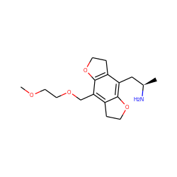 COCCOCc1c2c(c(C[C@@H](C)N)c3c1OCC3)OCC2 ZINC000028821719