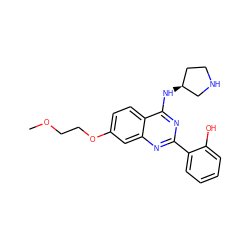 COCCOc1ccc2c(N[C@H]3CCNC3)nc(-c3ccccc3O)nc2c1 ZINC000059284486