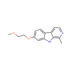 COCCOc1ccc2c(c1)[nH]c1c(C)nccc12 ZINC000066252194