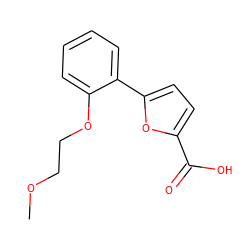 COCCOc1ccccc1-c1ccc(C(=O)O)o1 ZINC000028564451