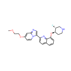 COCCOc1ccn2c(-c3ccc4cccc(O[C@@H]5CCNC[C@H]5F)c4n3)cnc2c1 ZINC000103239368