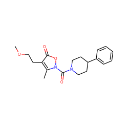 COCCc1c(C)n(C(=O)N2CCC(c3ccccc3)CC2)oc1=O ZINC000026850327