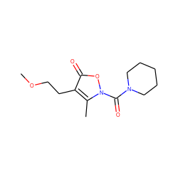 COCCc1c(C)n(C(=O)N2CCCCC2)oc1=O ZINC000026942301