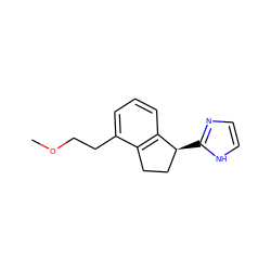 COCCc1cccc2c1CC[C@@H]2c1ncc[nH]1 ZINC000040900950