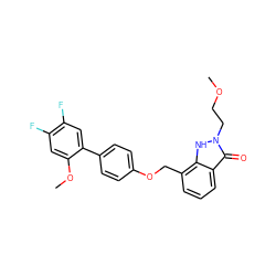 COCCn1[nH]c2c(COc3ccc(-c4cc(F)c(F)cc4OC)cc3)cccc2c1=O ZINC000096269828