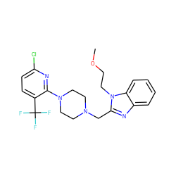 COCCn1c(CN2CCN(c3nc(Cl)ccc3C(F)(F)F)CC2)nc2ccccc21 ZINC000045347382