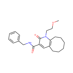 COCCn1c2c(cc(C(=O)NCc3ccccc3)c1=O)CCCCCC2 ZINC000096929212