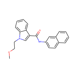 COCCn1cc(C(=O)Nc2ccc3ccccc3c2)c2ccccc21 ZINC000072118265