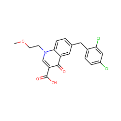 COCCn1cc(C(=O)O)c(=O)c2cc(Cc3ccc(Cl)cc3Cl)ccc21 ZINC000040974363