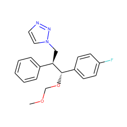 COCO[C@@H](c1ccc(F)cc1)[C@H](Cn1ccnn1)c1ccccc1 ZINC000096286436