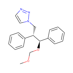 COCO[C@H](c1ccccc1)[C@@H](Cn1ccnn1)c1ccccc1 ZINC000073223898