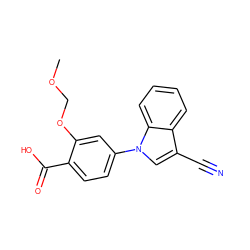 COCOc1cc(-n2cc(C#N)c3ccccc32)ccc1C(=O)O ZINC000202400873