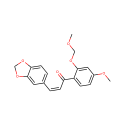 COCOc1cc(OC)ccc1C(=O)/C=C\c1ccc2c(c1)OCO2 ZINC000003965590