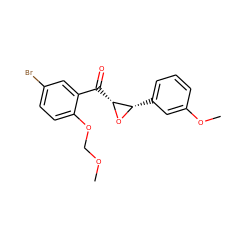 COCOc1ccc(Br)cc1C(=O)[C@H]1O[C@H]1c1cccc(OC)c1 ZINC000007998506