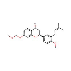 COCOc1ccc2c(c1)O[C@H](c1ccc(OC)c(CC=C(C)C)c1)CC2=O ZINC000028653724