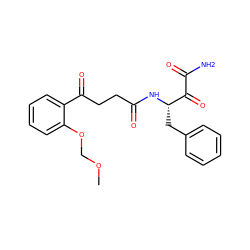 COCOc1ccccc1C(=O)CCC(=O)N[C@@H](Cc1ccccc1)C(=O)C(N)=O ZINC000040392791