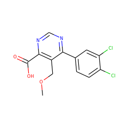 COCc1c(C(=O)O)ncnc1-c1ccc(Cl)c(Cl)c1 ZINC000206202861