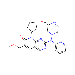 COCc1cc2cnc(N(c3ccccn3)N3CCN[C@@H](O)C3)nc2n(C2CCCC2)c1=O ZINC001772629851