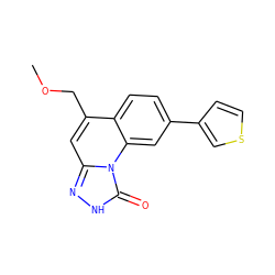 COCc1cc2n[nH]c(=O)n2c2cc(-c3ccsc3)ccc12 ZINC000084615960