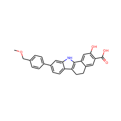 COCc1ccc(-c2ccc3c4c([nH]c3c2)-c2cc(O)c(C(=O)O)cc2CC4)cc1 ZINC000034894165