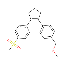 COCc1ccc(C2=C(c3ccc(S(C)(=O)=O)cc3)CCC2)cc1 ZINC000013739716