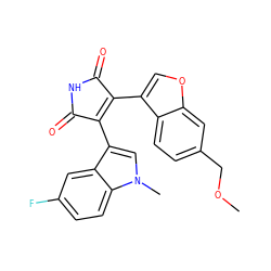 COCc1ccc2c(C3=C(c4cn(C)c5ccc(F)cc45)C(=O)NC3=O)coc2c1 ZINC000040918302