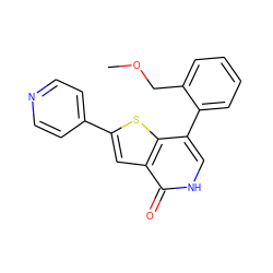 COCc1ccccc1-c1c[nH]c(=O)c2cc(-c3ccncc3)sc12 ZINC000072176346