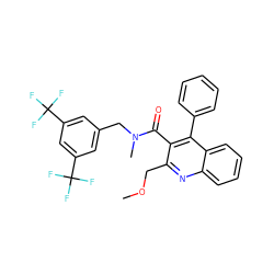 COCc1nc2ccccc2c(-c2ccccc2)c1C(=O)N(C)Cc1cc(C(F)(F)F)cc(C(F)(F)F)c1 ZINC000028759910