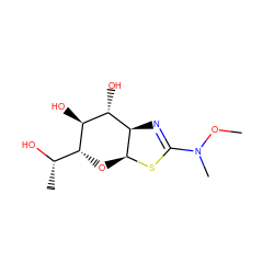 CON(C)C1=N[C@H]2[C@H](O[C@H]([C@H](C)O)[C@@H](O)[C@@H]2O)S1 ZINC000167397516