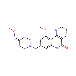 CON=C1CCN(Cc2cc(OC)c3c4c(c(=O)[nH]c3c2)CCCN4)CC1 ZINC000118734671