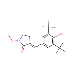 CON1CC/C(=C\c2cc(C(C)(C)C)c(O)c(C(C)(C)C)c2)C1=O ZINC000005355152