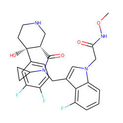 CONC(=O)Cn1cc(CN(C(=O)[C@H]2CNCC[C@]2(O)c2ccc(F)c(F)c2)C2CC2)c2c(F)cccc21 ZINC000073139918