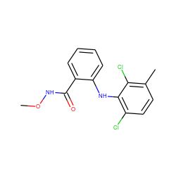 CONC(=O)c1ccccc1Nc1c(Cl)ccc(C)c1Cl ZINC000000595868