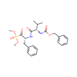 COP(=O)(OC)C(=O)[C@@H](Cc1ccccc1)NC(=O)[C@@H](NC(=O)OCc1ccccc1)C(C)C ZINC000027299930