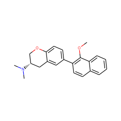 COc1c(-c2ccc3c(c2)C[C@H](N(C)C)CO3)ccc2ccccc12 ZINC000028349608