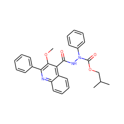 COc1c(-c2ccccc2)nc2ccccc2c1C(=O)NN(C(=O)OCC(C)C)c1ccccc1 ZINC000036311300