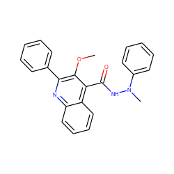 COc1c(-c2ccccc2)nc2ccccc2c1C(=O)NN(C)c1ccccc1 ZINC000036311326