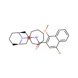 COc1c(C(=O)NC2C[C@@H]3CCC[C@H](C2)N3C2CCCCCC2)cc(Br)c2ccccc12 ZINC000013862886