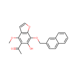 COc1c(C(C)=O)c(O)c(OCc2ccc3ccccc3c2)c2occc12 ZINC000013682248