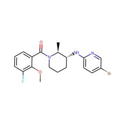 COc1c(F)cccc1C(=O)N1CCC[C@@H](Nc2ccc(Br)cn2)[C@@H]1C ZINC000220737360