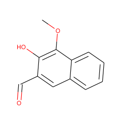 COc1c(O)c(C=O)cc2ccccc12 ZINC000075602273