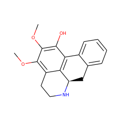 COc1c(O)c2c3c(c1OC)CCN[C@@H]3Cc1ccccc1-2 ZINC000014775234