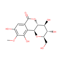 COc1c(O)cc2c(c1O)[C@@H]1O[C@H](CO)[C@@H](O)[C@H](O)[C@H]1OC2=O ZINC000004046820