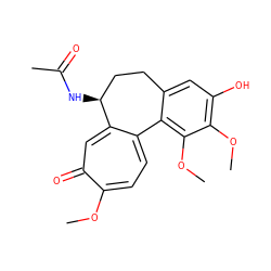 COc1c(O)cc2c(c1OC)-c1ccc(OC)c(=O)cc1[C@@H](NC(C)=O)CC2 ZINC000004212843