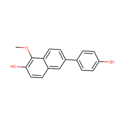 COc1c(O)ccc2cc(-c3ccc(O)cc3)ccc12 ZINC000013645027