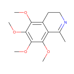 COc1c2c(c(OC)c(OC)c1OC)C(C)=NCC2 ZINC000014724741