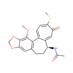 COc1c2c(cc3c1-c1ccc(SC)c(=O)cc1[C@@H](NC(C)=O)CC3)OCO2 ZINC000027636314